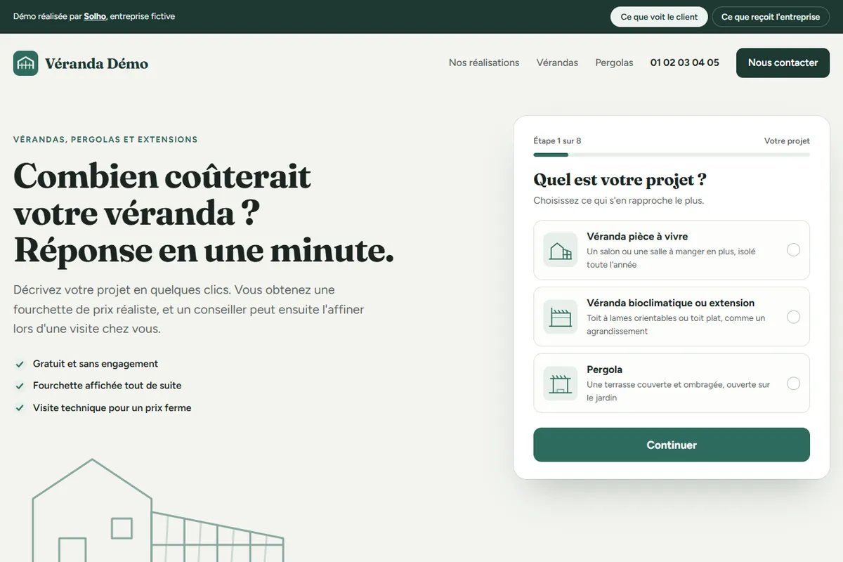 Démo de l’estimateur vérandaliste